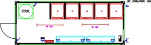 Container sanitary facilities FMO Systems